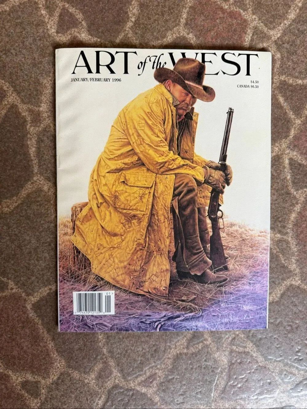 Vintage 1996 Art West Magazine Journal Western Cowboy